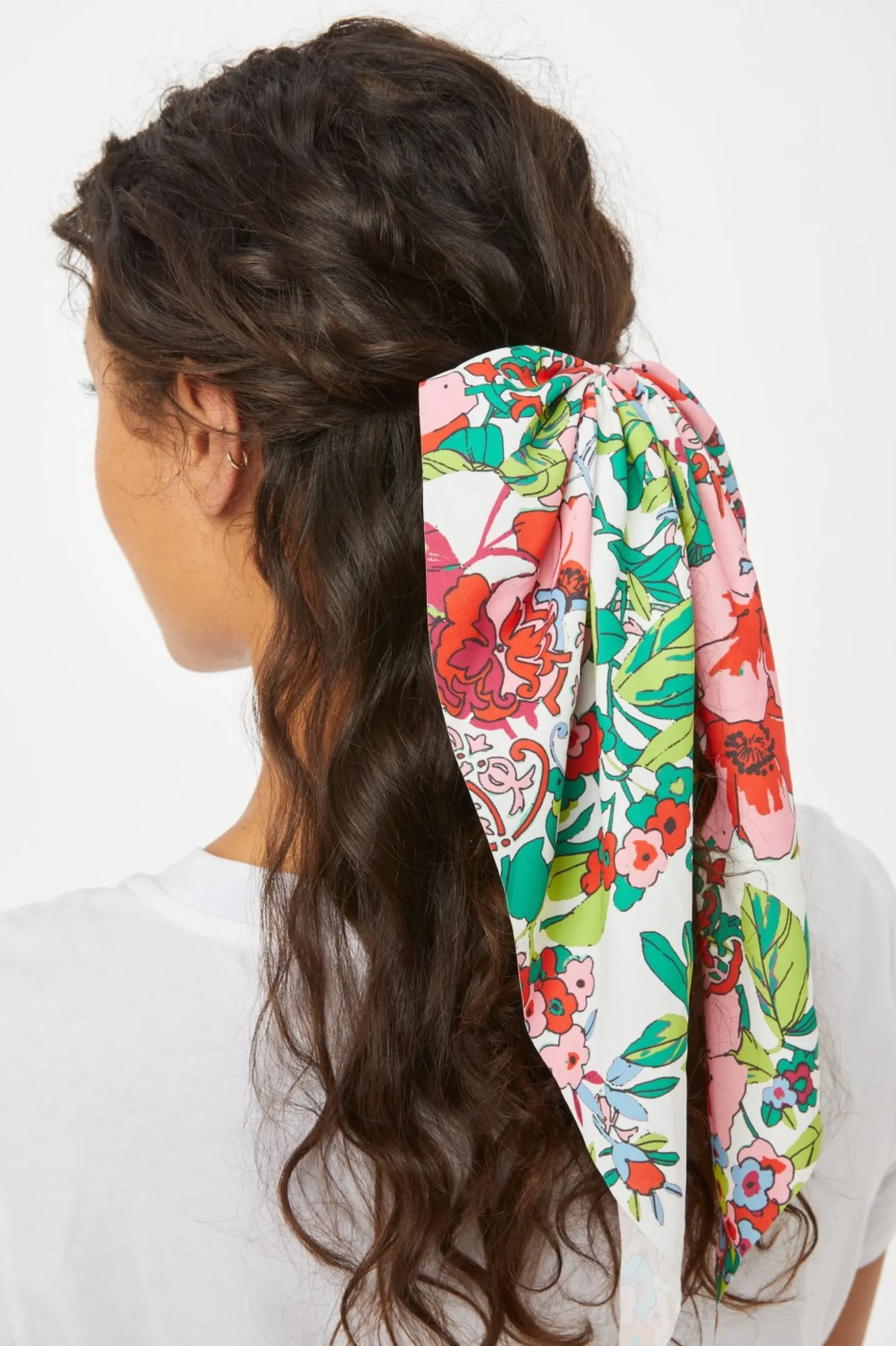 Ashbury Floral Scarf Scrunchie