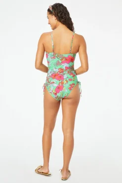 Ashbury Floral Shirred Side One Piece