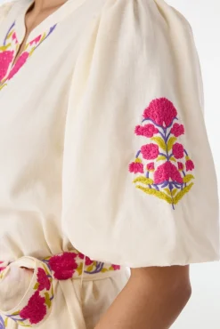 Column Embroidery Valonia Dress