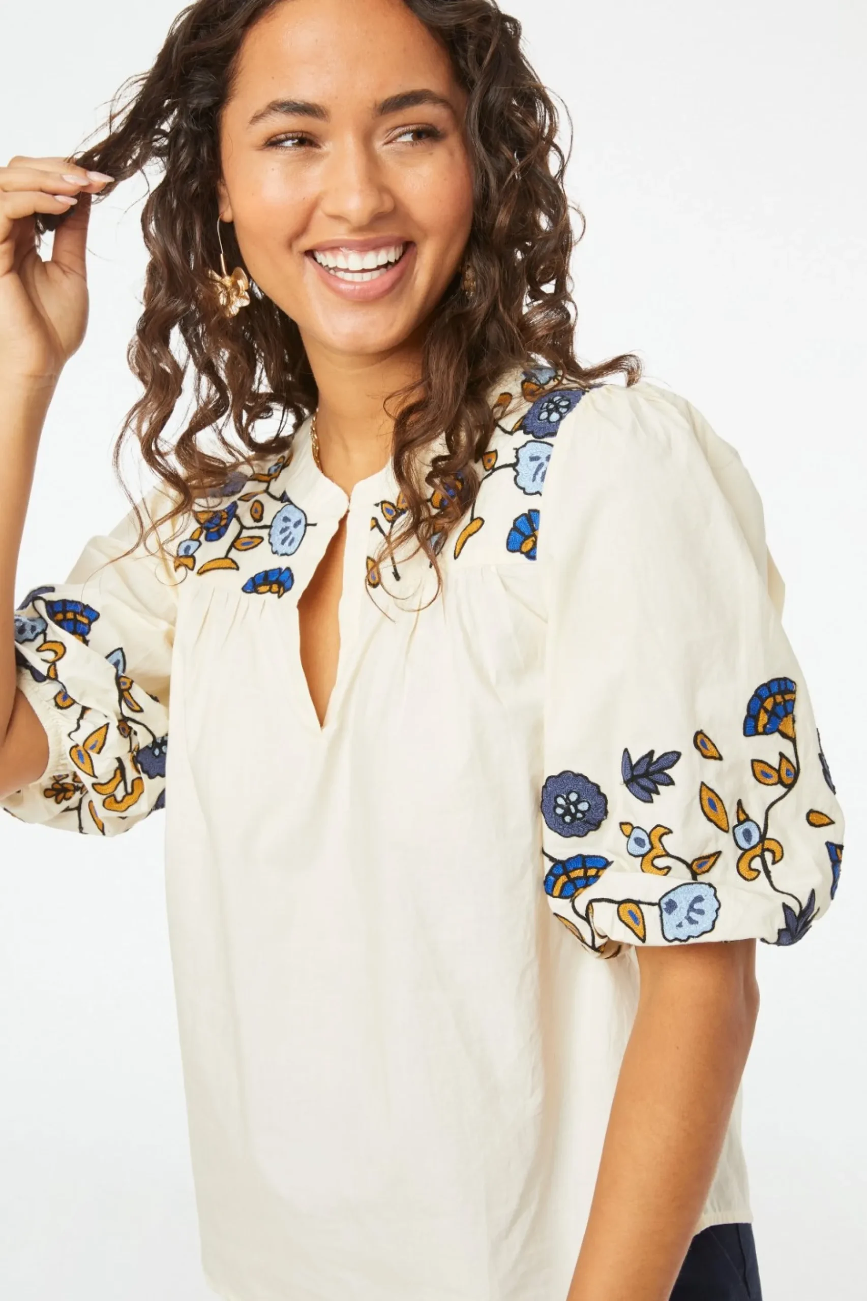 Davina Embroidery Michi Top