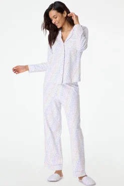 Disco Hearts Long Sleeve Polo Pajamas