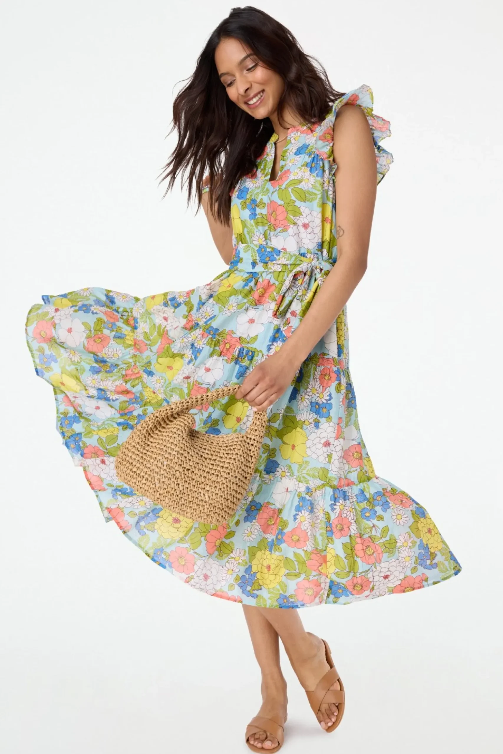Eva Floral Paulina Dress