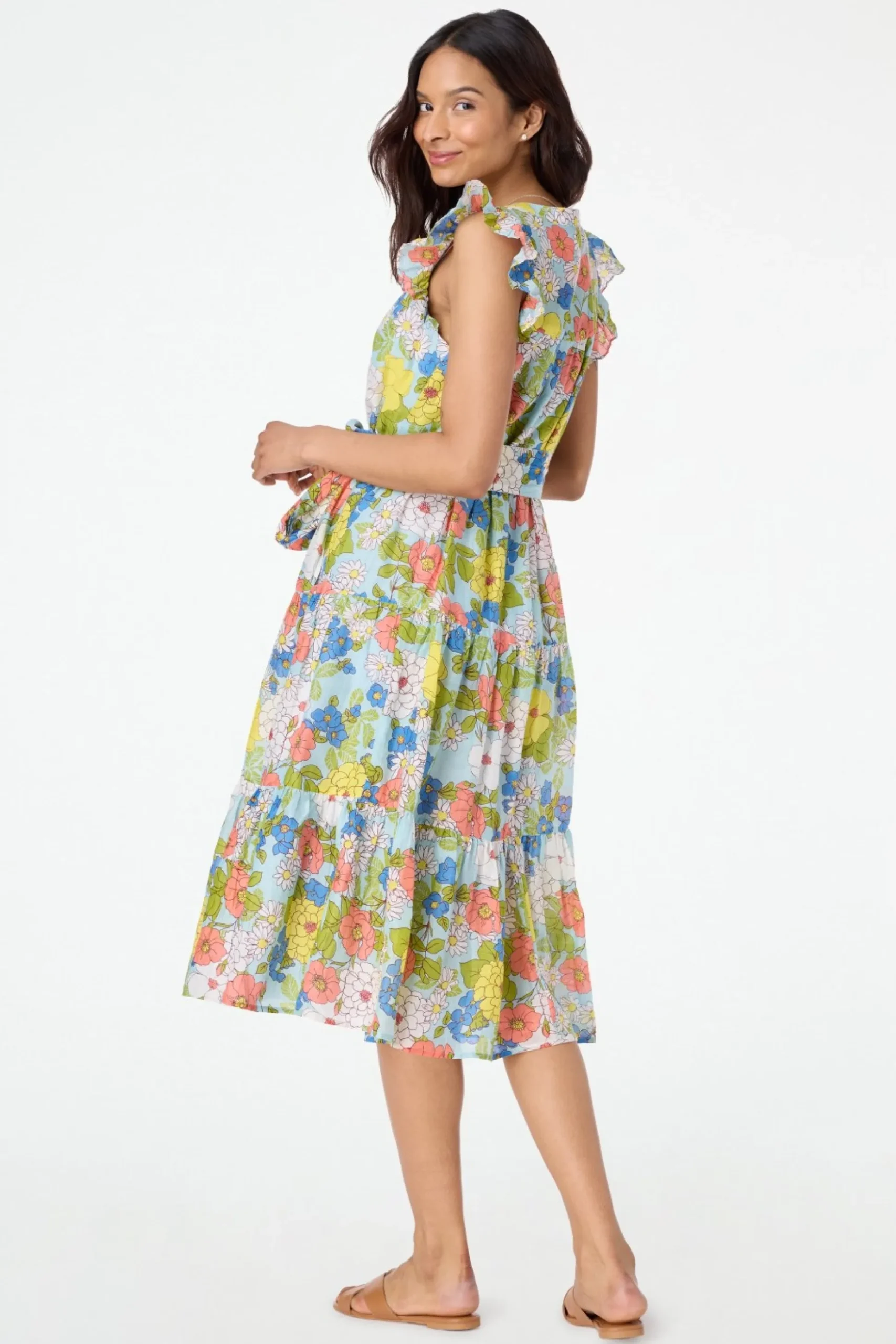 Eva Floral Paulina Dress