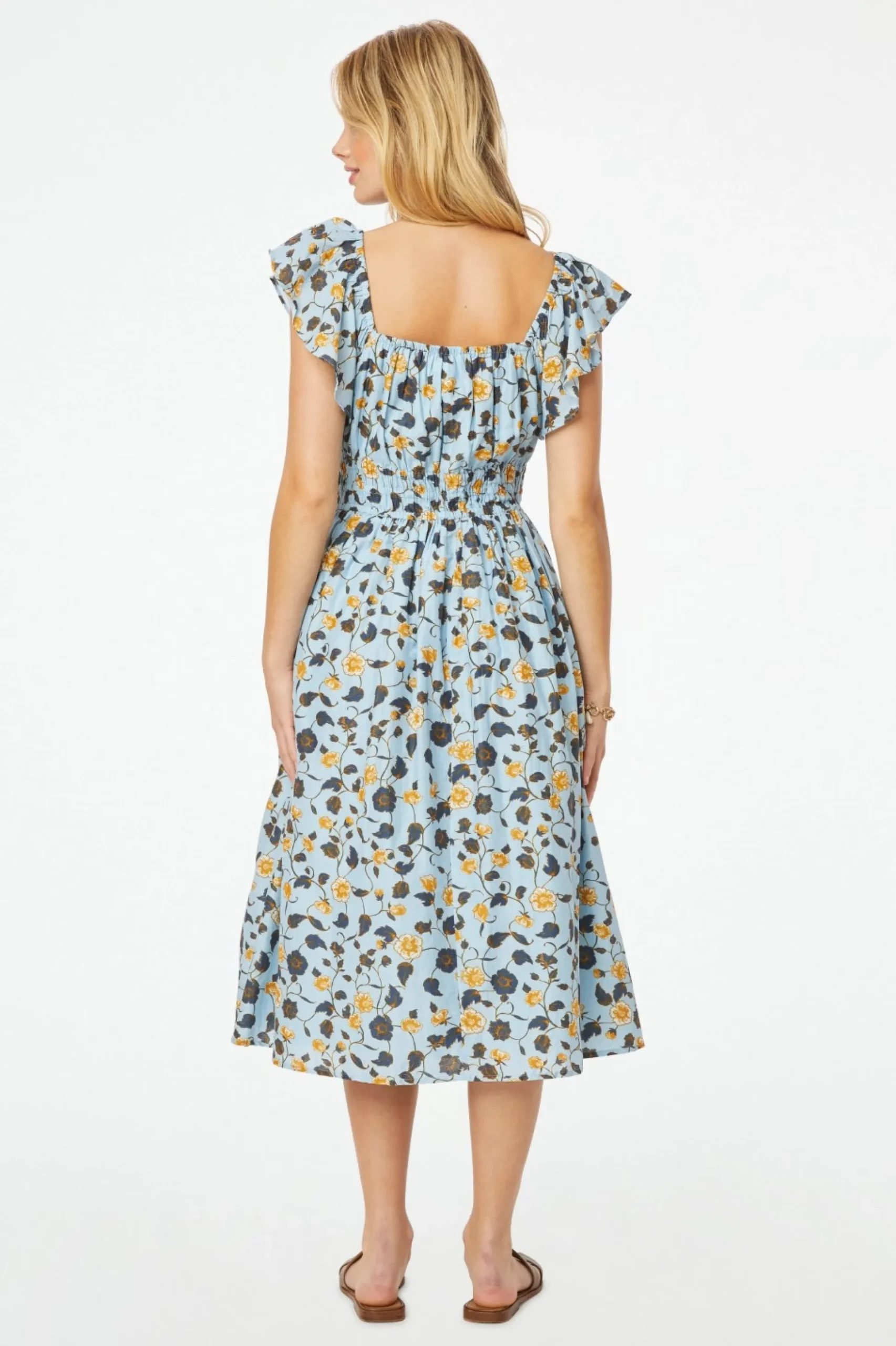 Evandra Floral Pina Dress