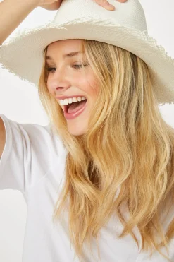 Fringed Panama Continental Hat