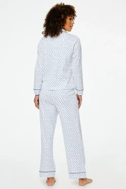 Hearts Long Sleeve Polo Pajamas