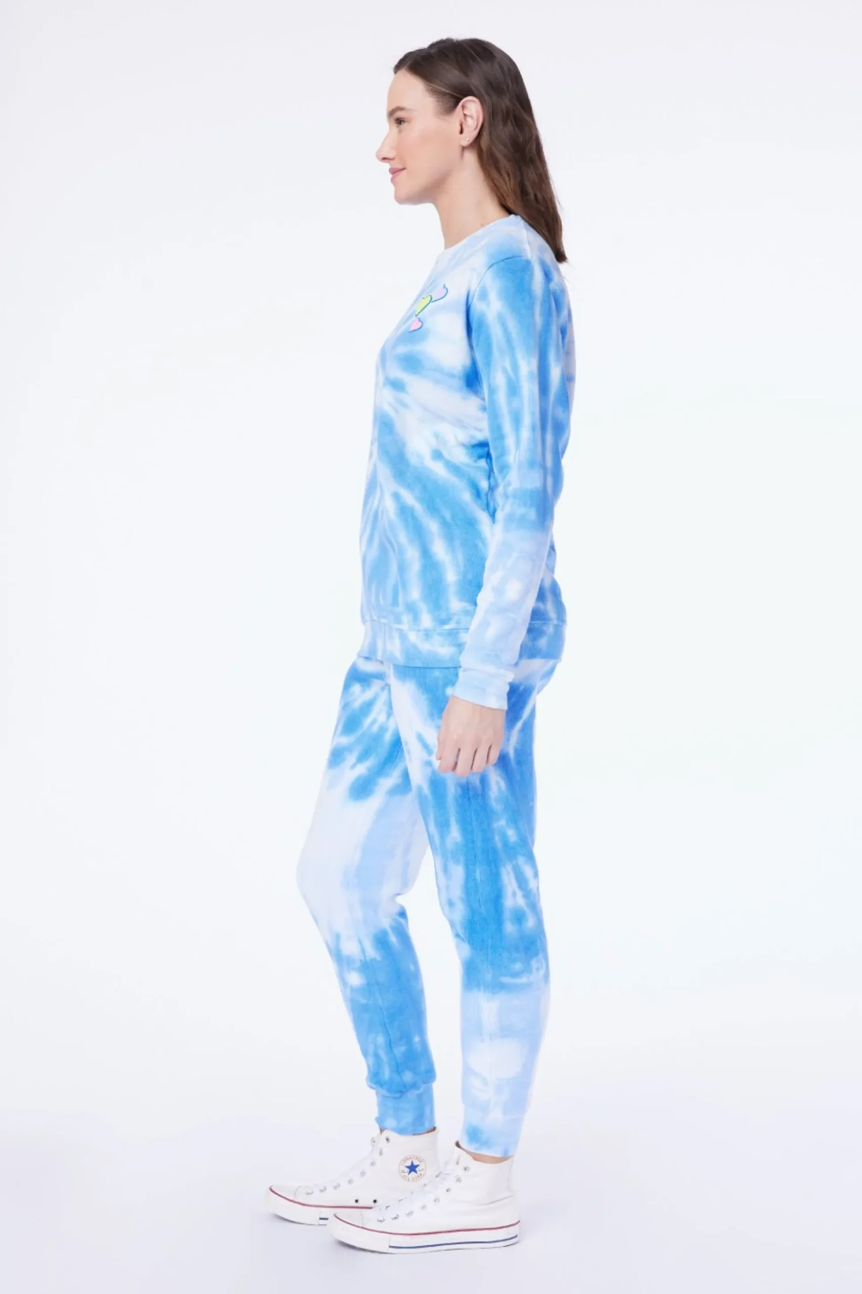 Hearts Tie Dye Crewneck