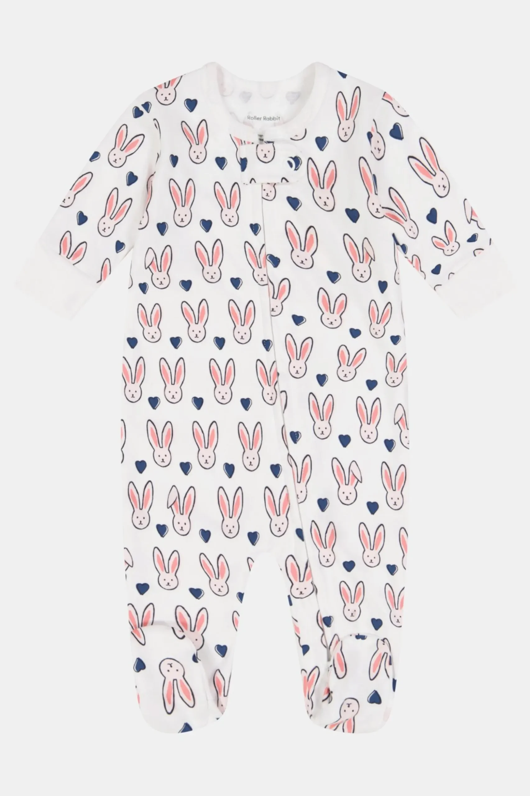 Infant Love Bunnies Zipper Footie Pajamas Pajamas