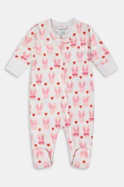 Infant Lovestruck Zipper Footie Pajamas