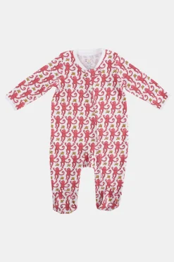 Infant Monkey Zipper Footie