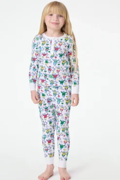 Kids Back To School Monkey Pajamas