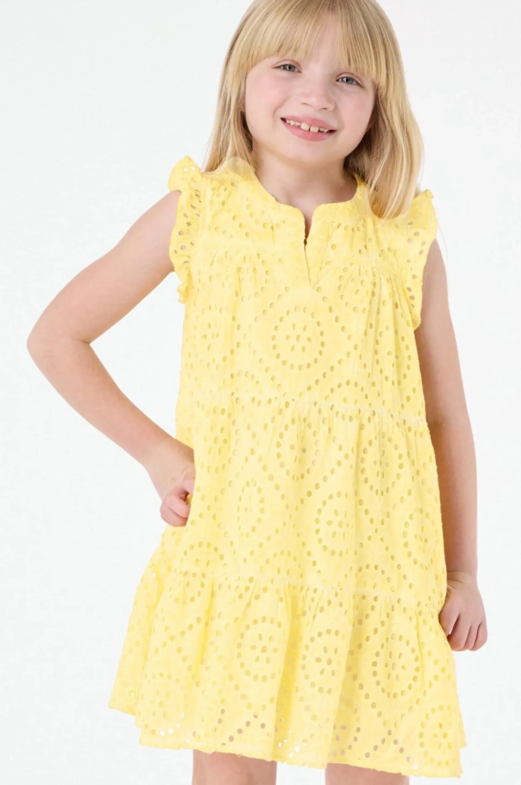 Kids Daisy Love Eyelet Patty Dress