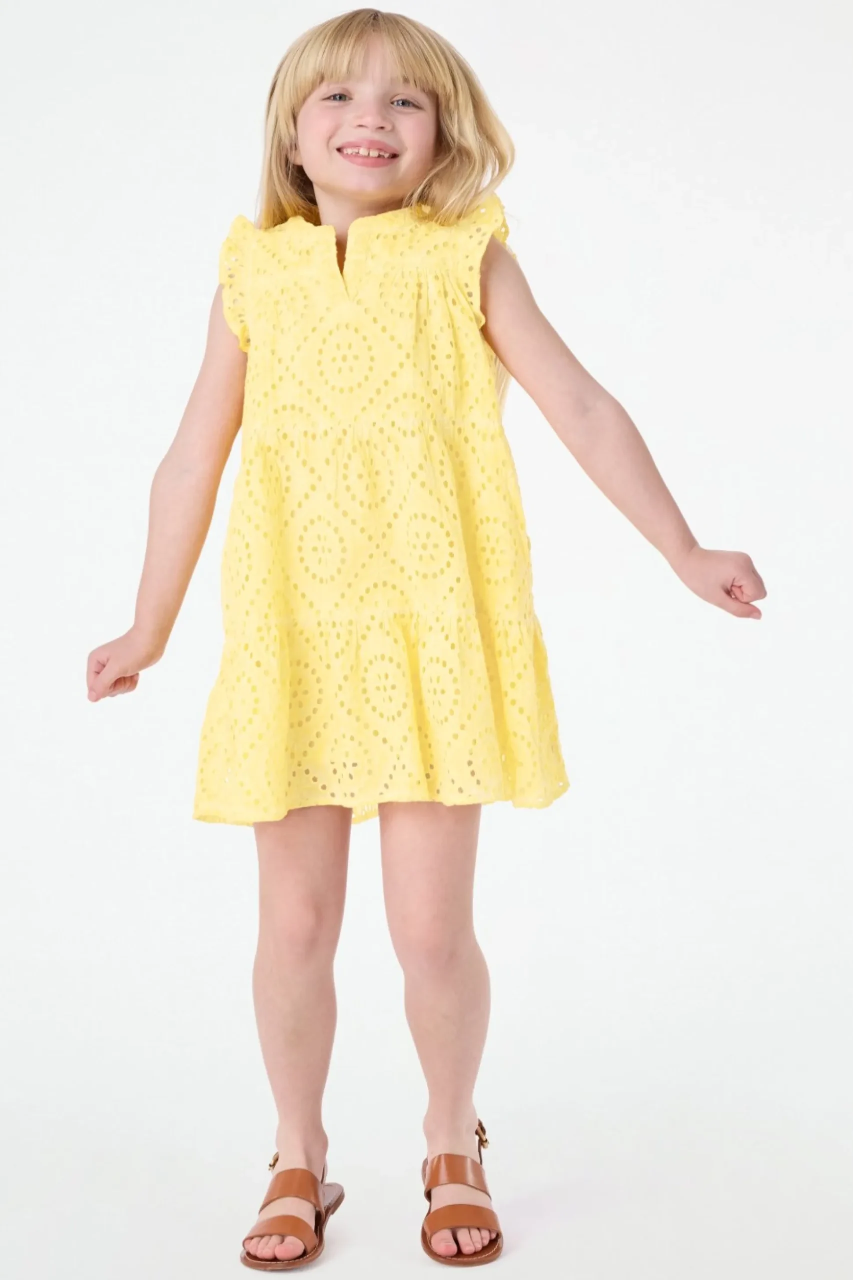 Kids Daisy Love Eyelet Patty Dress