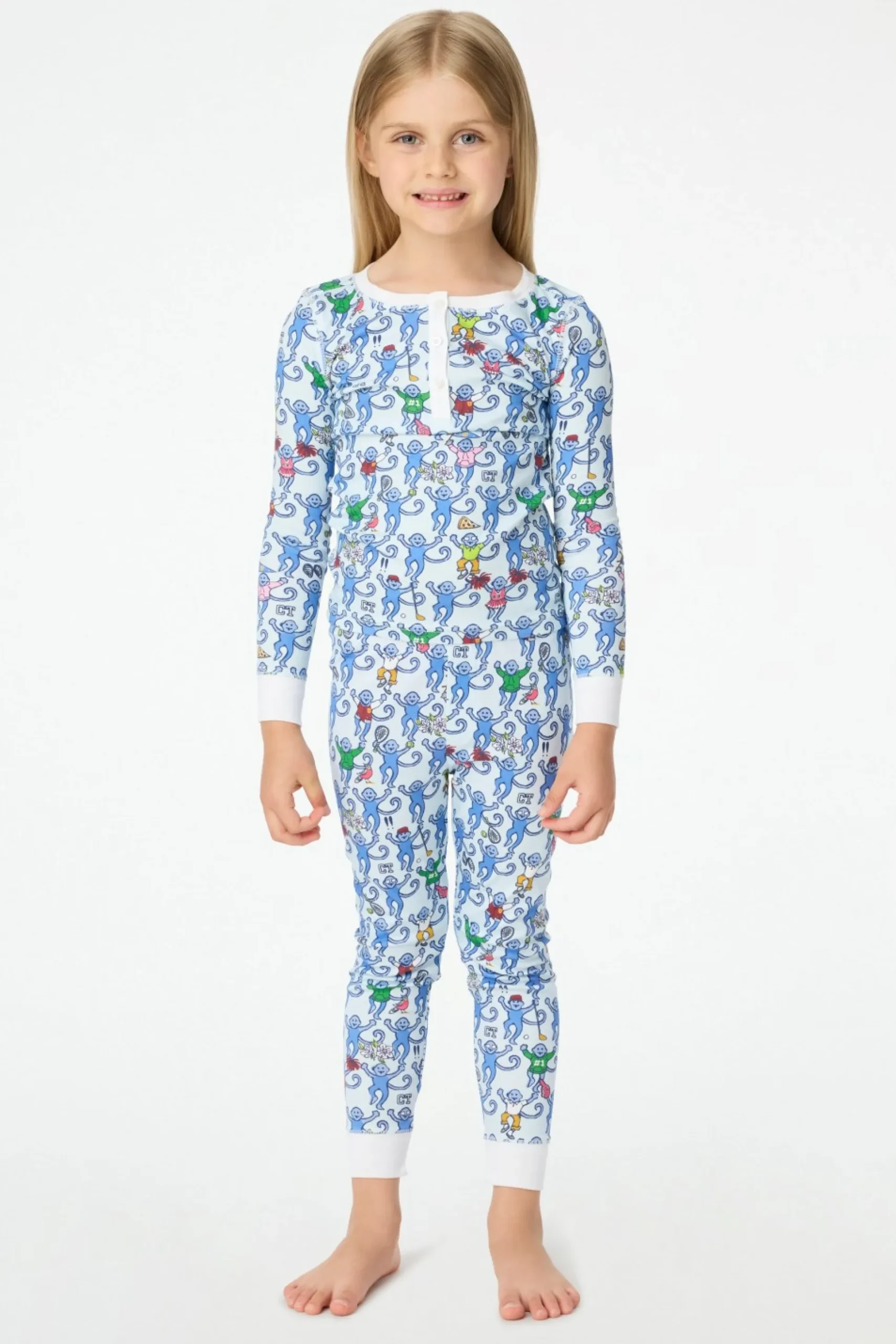 Kids Greenwich Monkey Pajamas