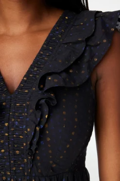 Lurex Dot Ondine Dress