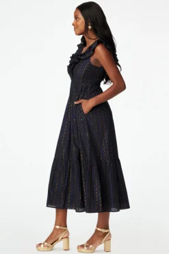 Lurex Dot Ondine Dress