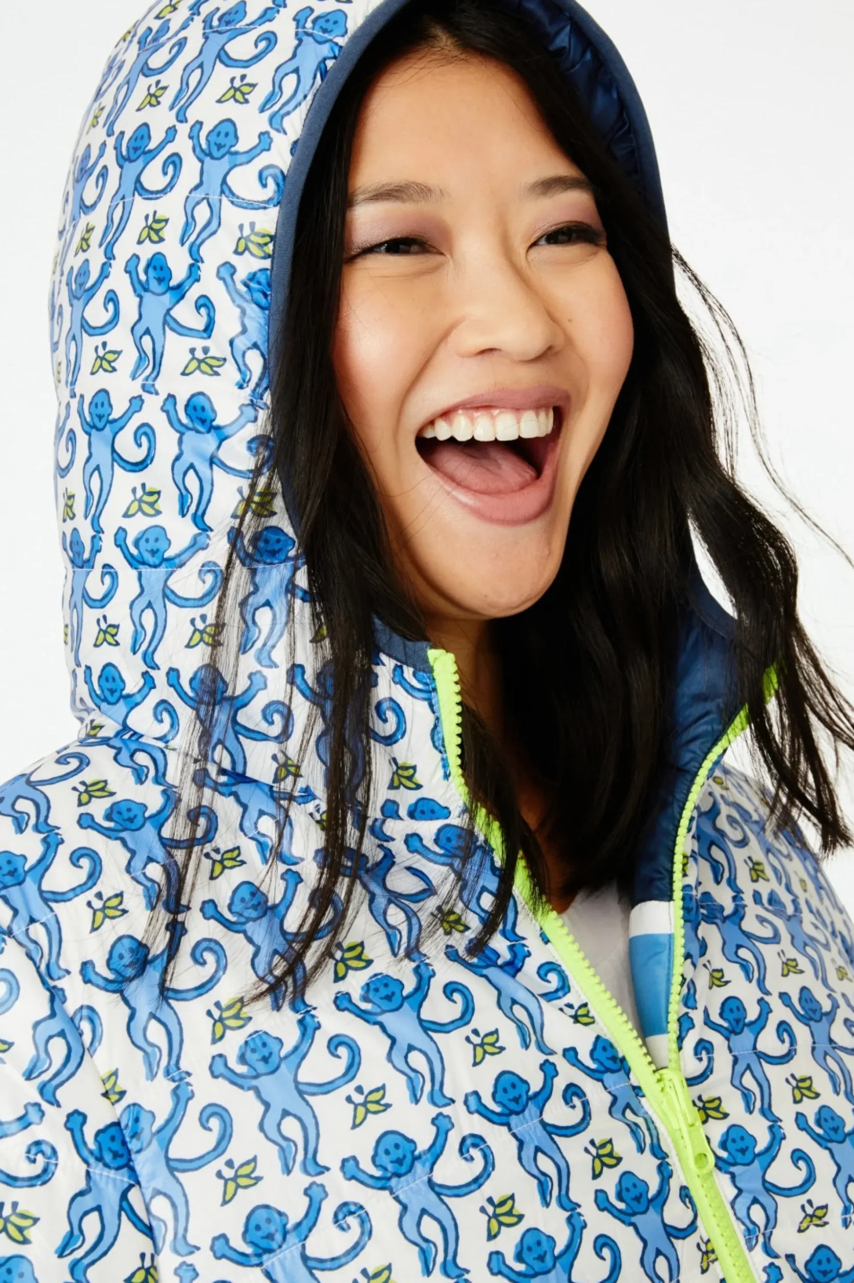 Monkey Reversible Hooded Puffer