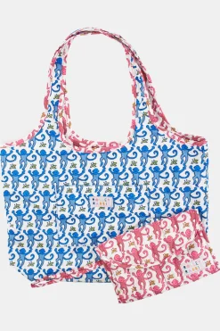 Monkey Reversible Shopping Tote