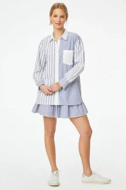 Pinstripe Boyfriend Shirt