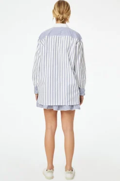 Pinstripe Boyfriend Shirt