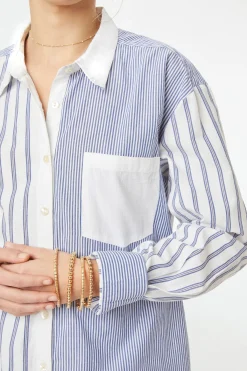 Pinstripe Boyfriend Shirt