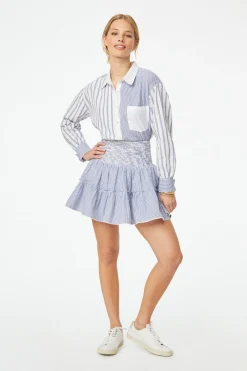Pinstripe Riki Mini Skirt